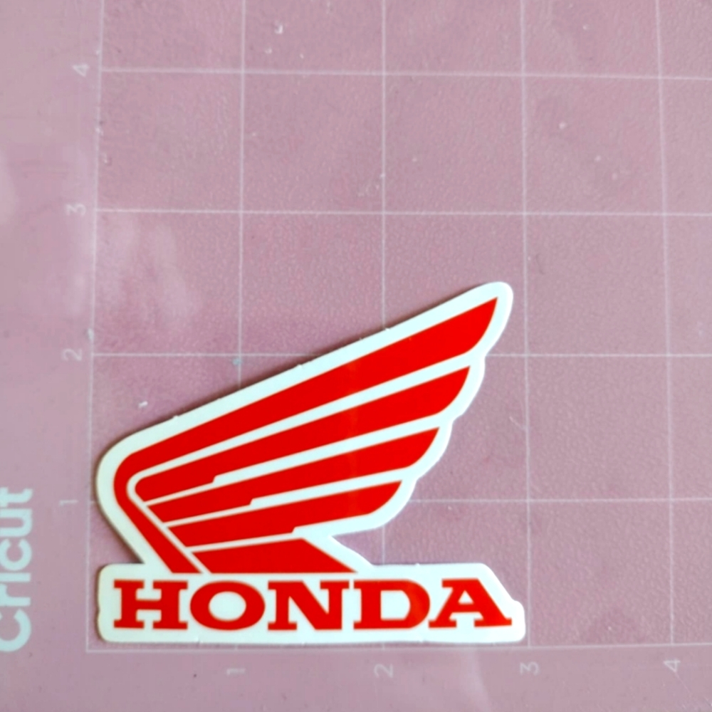 💙 Honda Red White Wing Logo Vinyl Sticker Decal